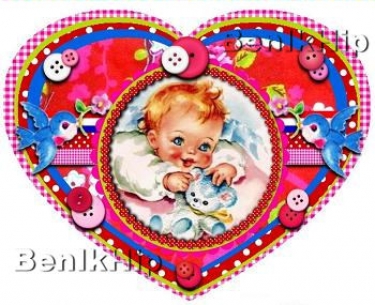 Strijkapplicatie Vintage Baby Strijkapplicatie Vintage Baby